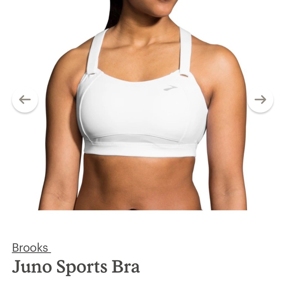 Brooks Juno Running Bra Size 34C grey/silver